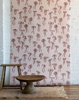 Bows wallpaper in Cran - modern matte paper finish with hand-painted watercolor bows for feature walls